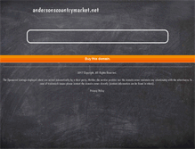 Tablet Screenshot of andersonscountrymarket.net
